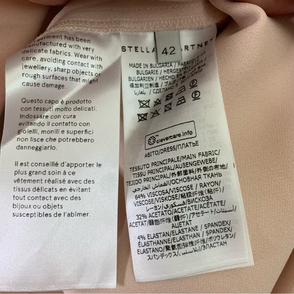 Stella McCartney Womens pink Lana stretch Candy mini dress 42 NWT - Picture 9 of 12